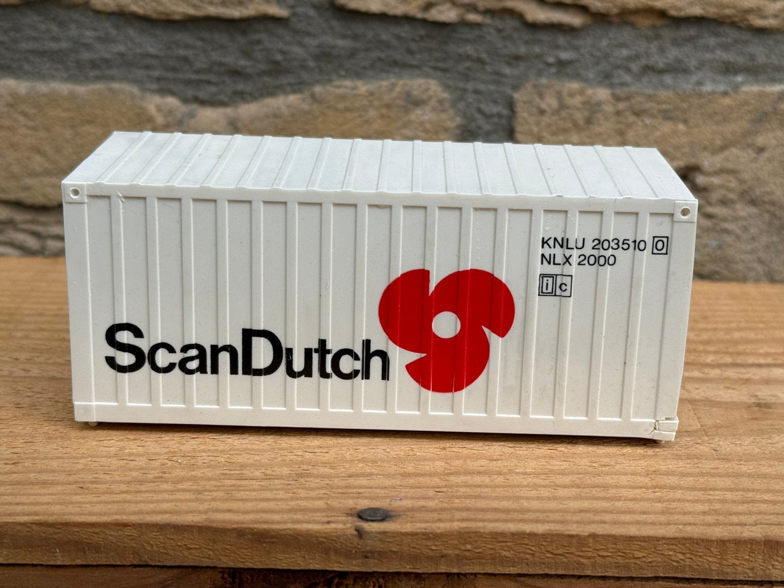 Tekno 20ft container Scandutch zonder doos, Ophalen of Verzenden, Zo goed als nieuw, Bus of Vrachtwagen, Tekno
