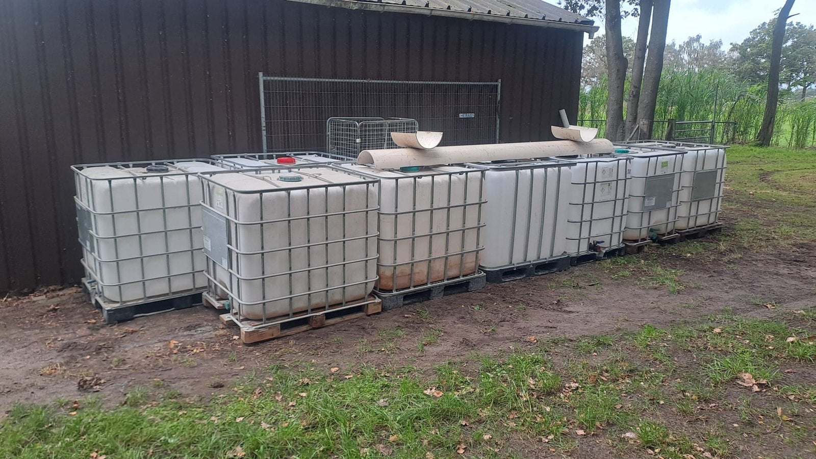 IBC bakken te koop, Tuin en Terras, 150 liter of meer, Ophalen, Gebruikt
