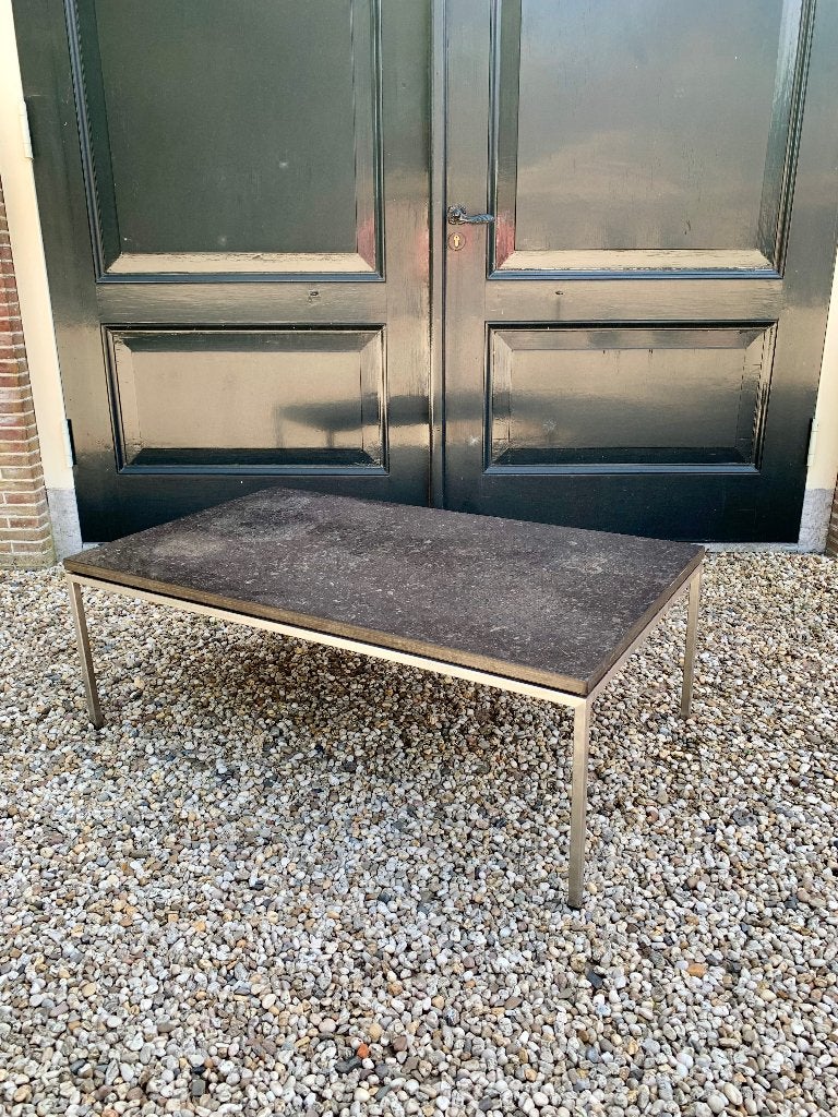 Vintage Peter Draenert leisteen salontafel, Huis en Inrichting, Ophalen, Gebruikt, 100 tot 150 cm, Overige materialen