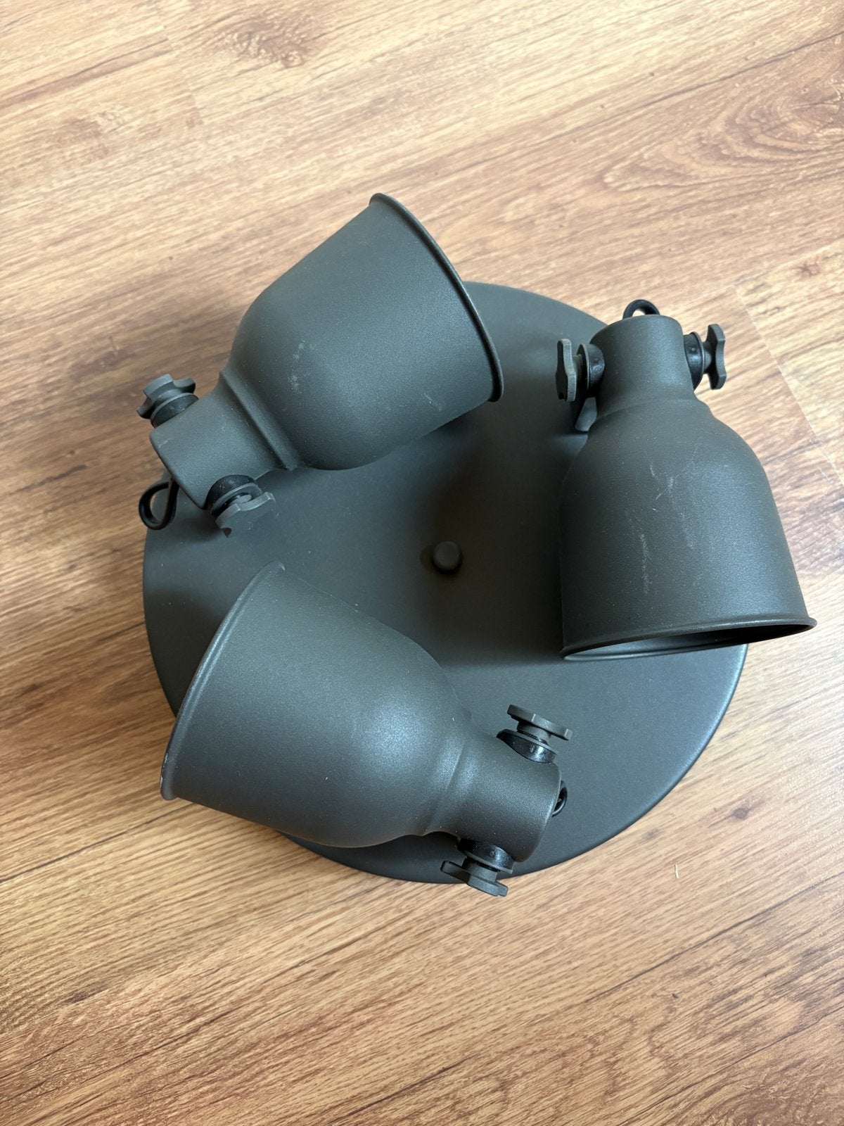 IKEA Hektar Plafondlamp - 3 Spots, Donkergrijs, Ophalen, Gebruikt, Verstelbaar, E14 (klein)