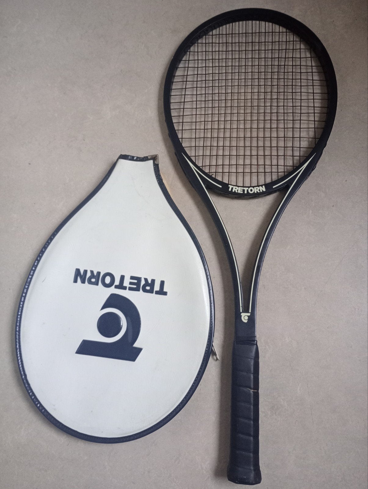 Vintage Houten Tretorn MagnumTennisracket uit 1981, Ophalen of Verzenden, Zo goed als nieuw, Racket, L2