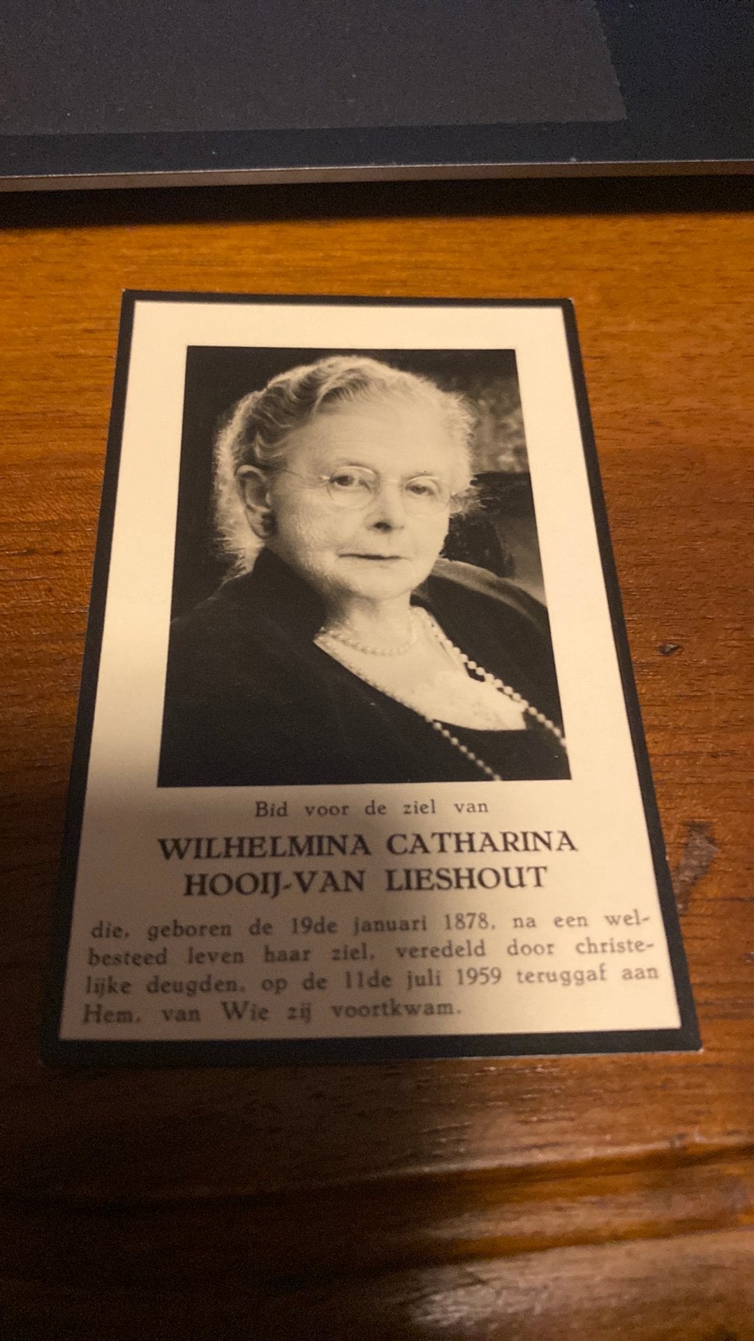WC Hooy - van Lieshout 1878 Haarlemmerliede Spaarnwoude 1959, Verzamelen, Ophalen of Verzenden