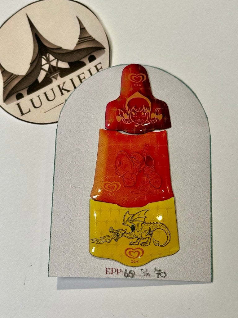 Ola ijsje 1 t/m 3 - Efteling Pin, Verzamelen, Efteling, Verzenden, Zo goed als nieuw, Button of Speldje