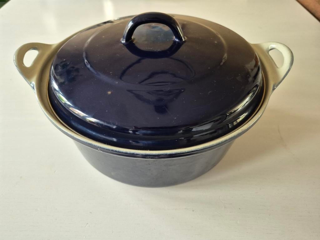 Gietijzeren braadpan - Made in France, Huis en Inrichting, Ophalen, Gebruikt, Gietijzer, Keramische plaat