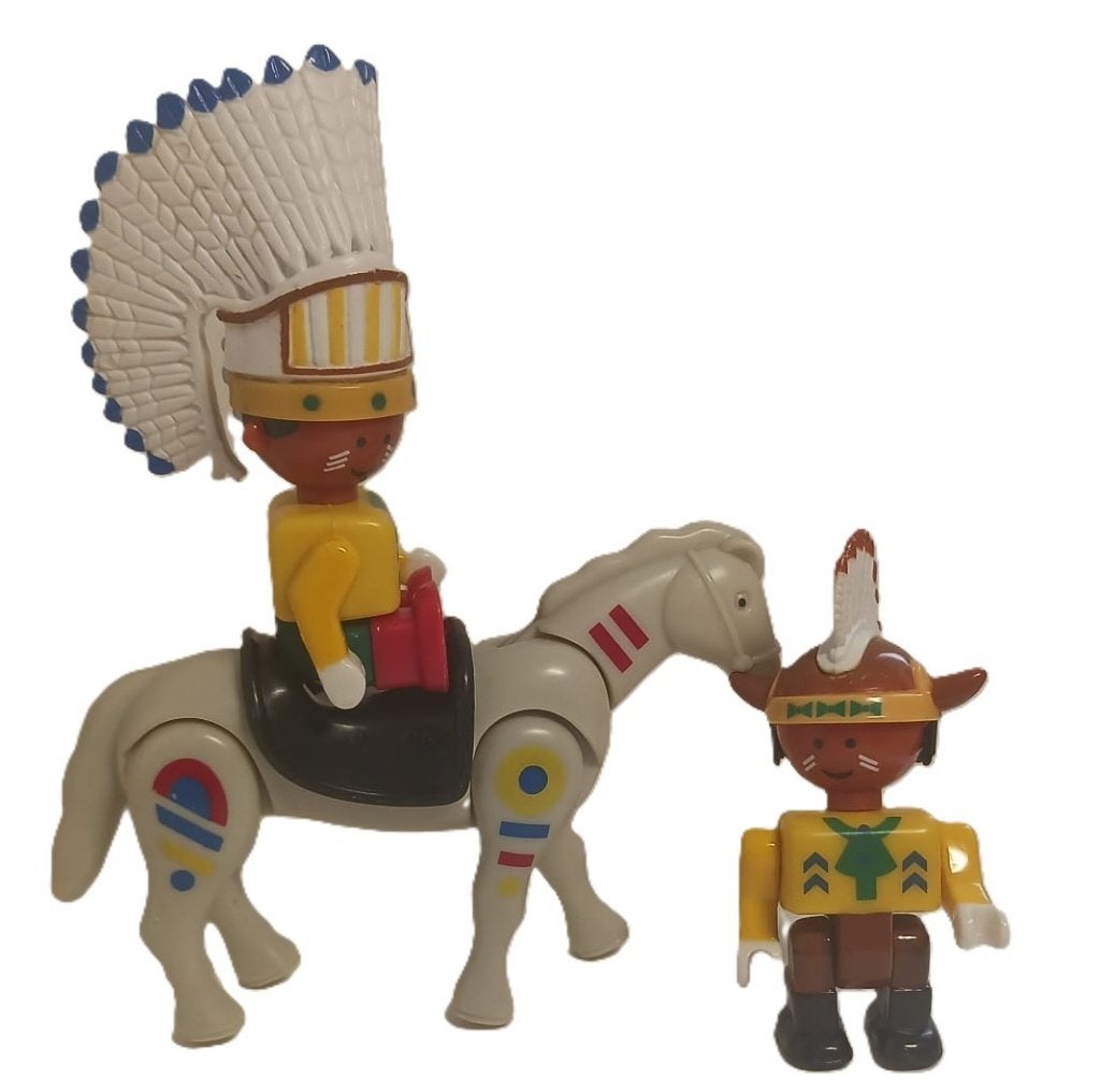 Playmobil Indianen en paard, Ophalen of Verzenden, Zo goed als nieuw, Losse onderdelen, Overige typen