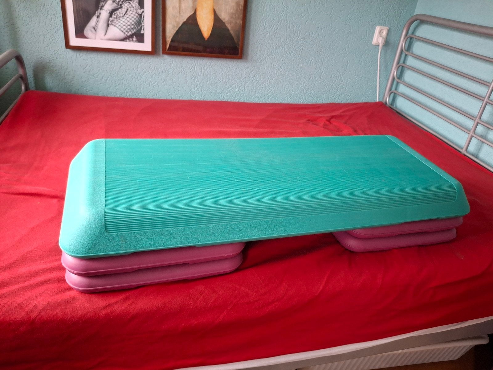 Stepbank voor fitness en cardio - Verstelbaar, Ophalen, Gebruikt, Buik, Stepbank