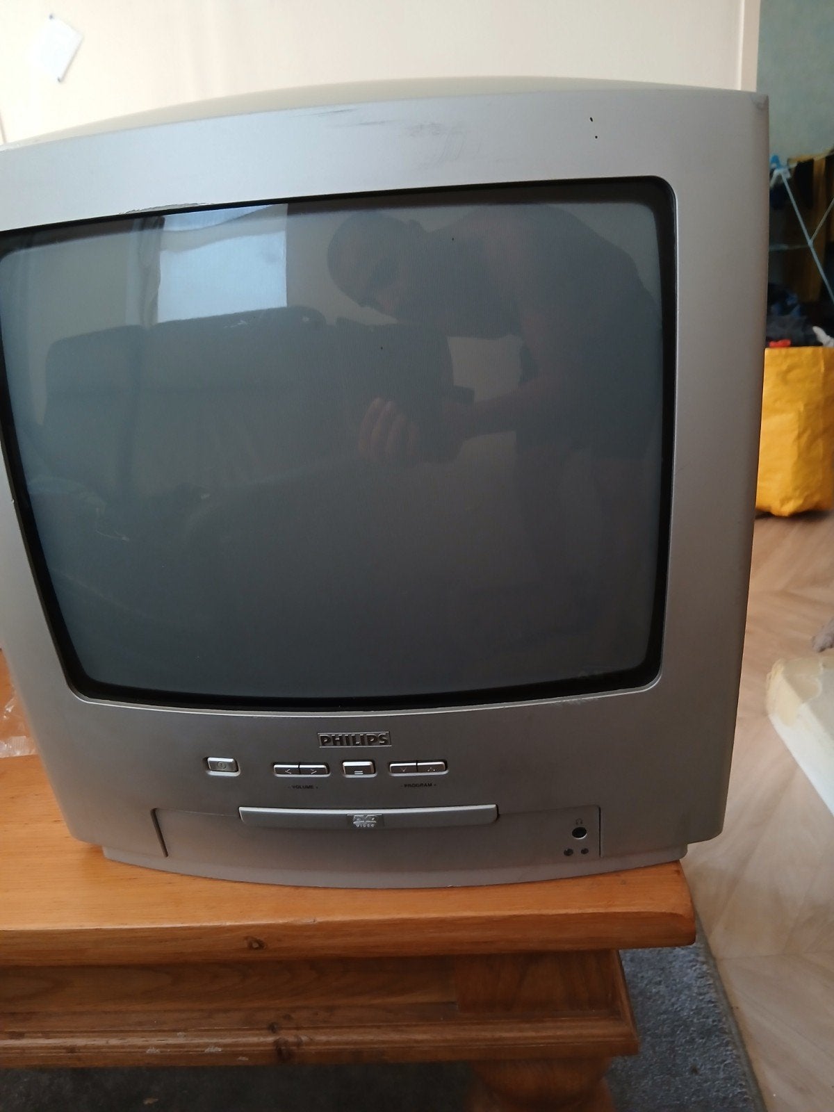 Philips 14PT6107/01B CRT TV met ingebouwde DVD-speler, Audio, Tv en Foto, Ophalen, Gebruikt, Minder dan 40 cm, Philips