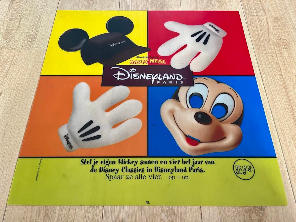 McDonald's Happy Meal Translite Borden Jaren '90/'00 - Zeldz, Verzamelen, Ophalen of Verzenden, Goofy of Pluto, Gebruikt, Plaatje of Poster