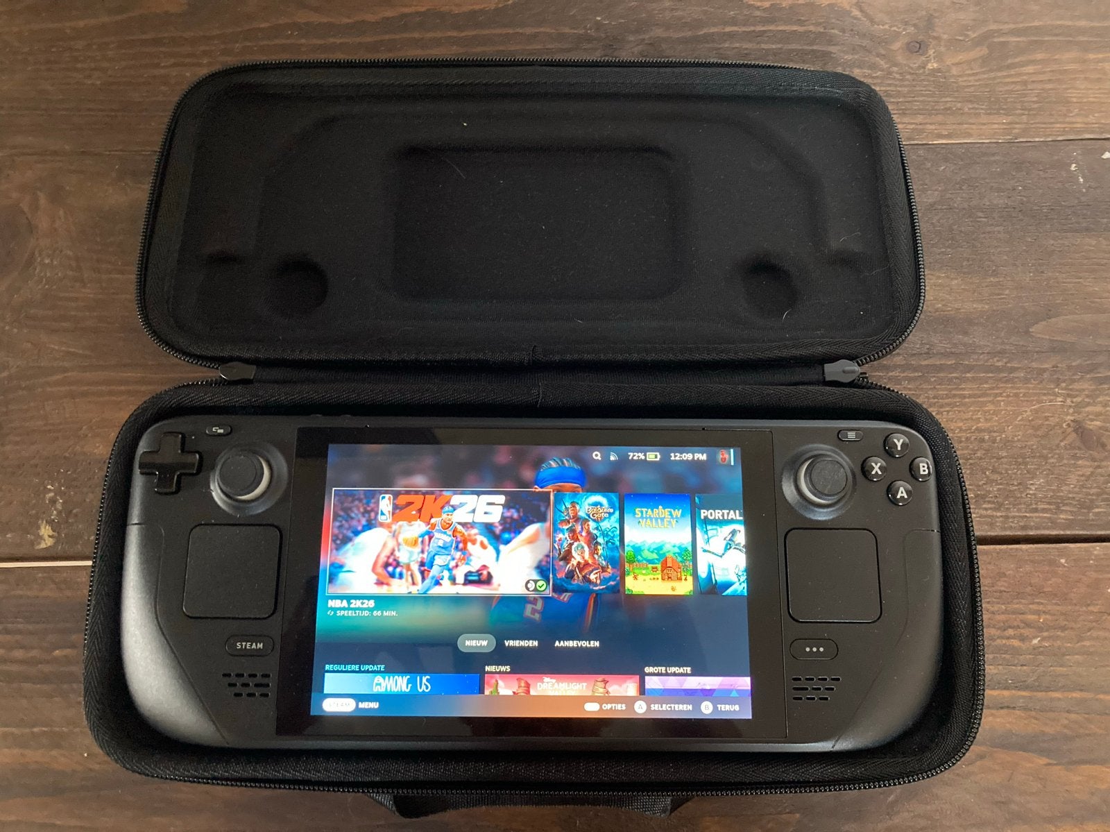 Steam Deck LCD 256 GB met hoes en oplader, Ophalen of Verzenden, Valve, Zo goed als nieuw