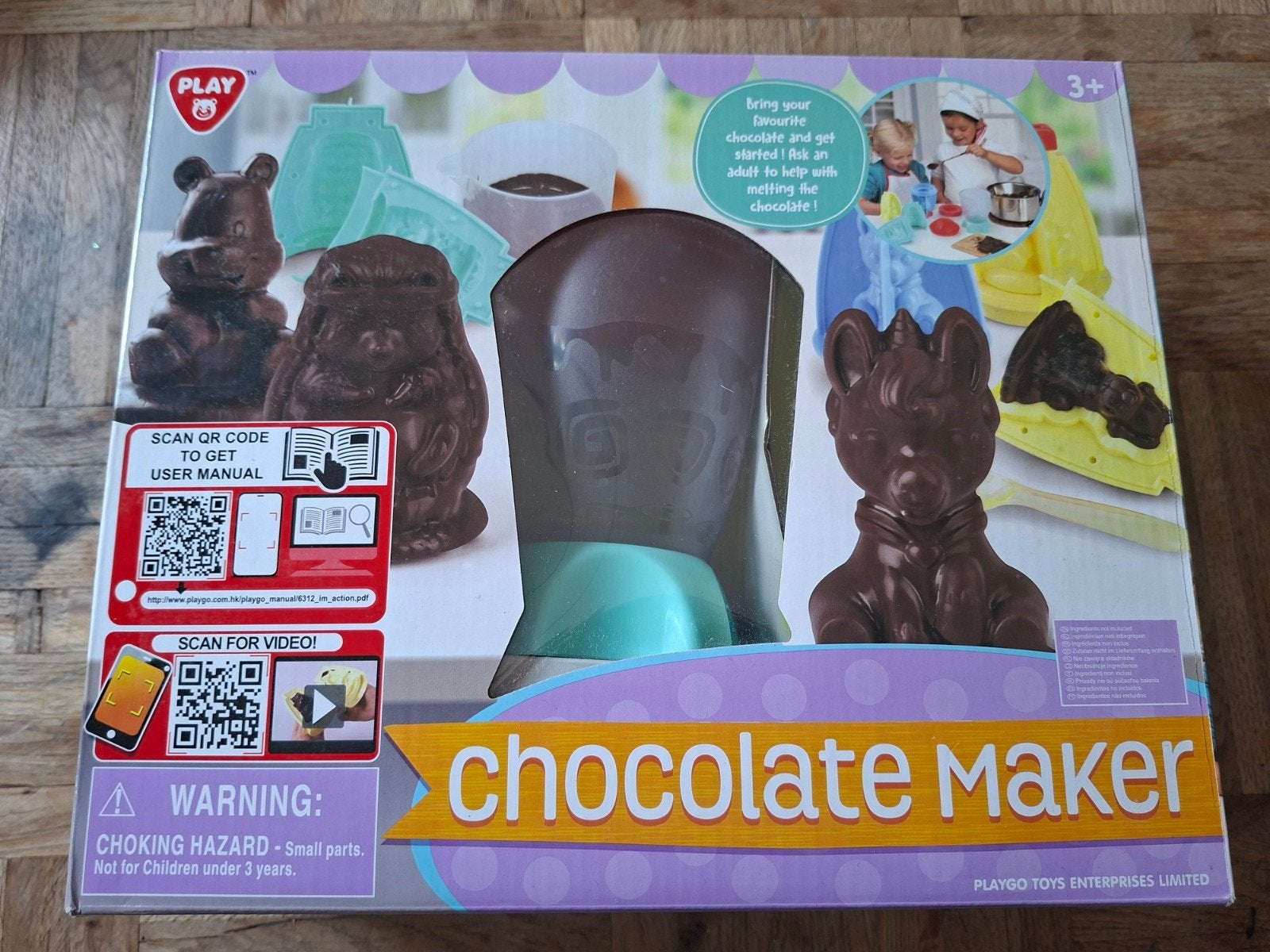 Chocolademaker, Ophalen
