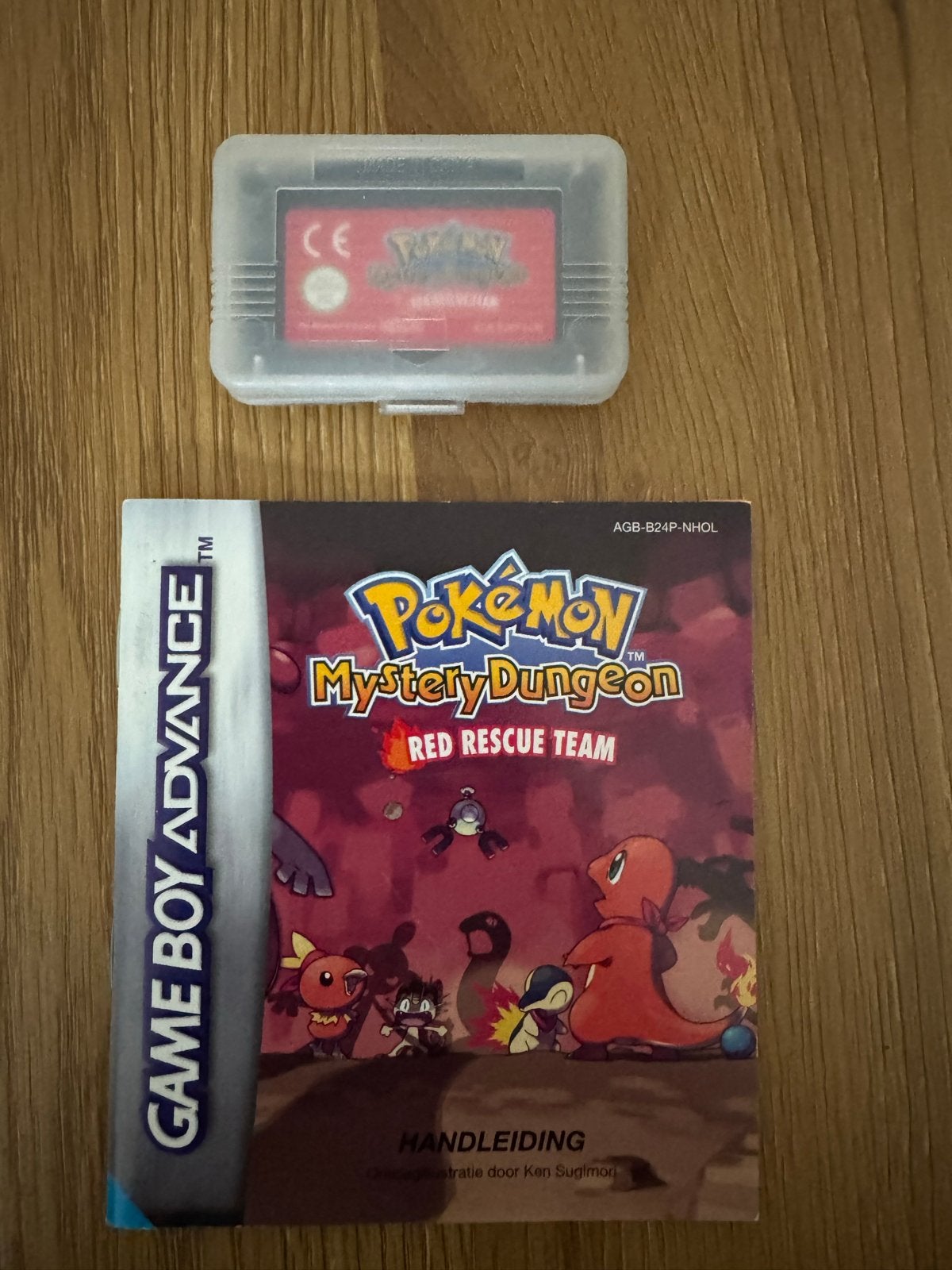 Pokémon Mystery Dungeon Red Rescue Team GBA + Handleiding, Spelcomputers en Games, Games | Nintendo Game Boy, Ophalen, Gebruikt