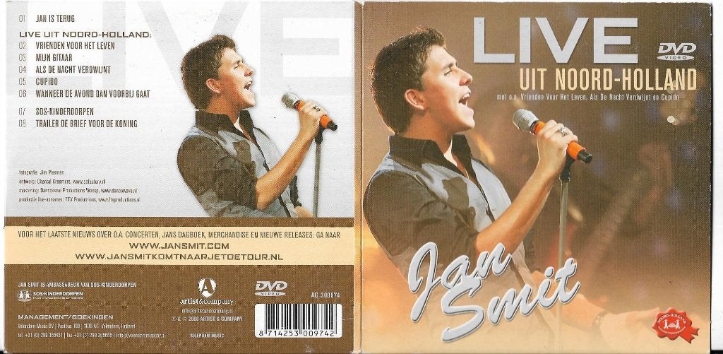 Jan Smit-DVD, Alle leeftijden, Zo goed als nieuw, Muziekvideo's, Eerste persing