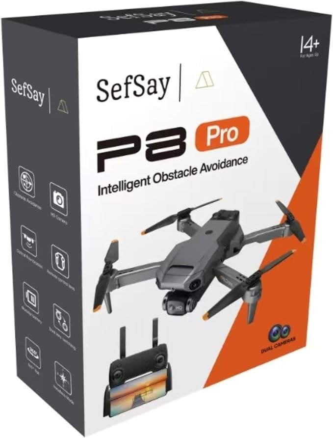 Drone SefSay P8 Pro Dual Camera 2 Accu's + Tas NIEUW, Cameradrone, 100 tot 1000 meter, Overige merken, Nieuw