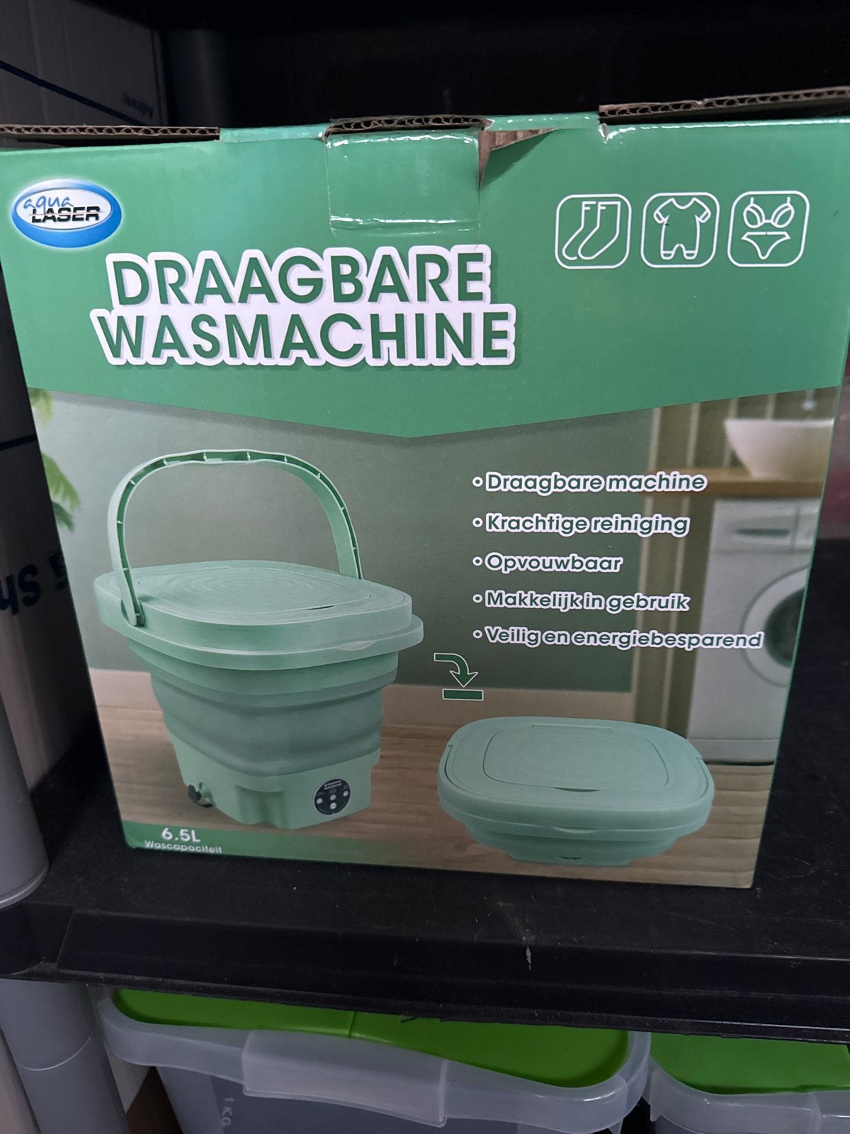 Draagbare Wasmachine - Compact & Energiebesparend, Minder dan 1200 toeren, Minder dan 85 cm, Minder dan 4 kg, Bovenlader