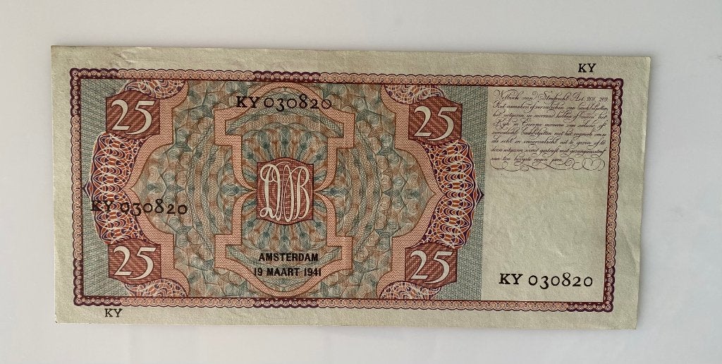 25 Gulden 1941 Willem Cornelis Mees - KY 030820 - Nieuw., Postzegels en Munten, Bankbiljetten | Nederland, Ophalen of Verzenden