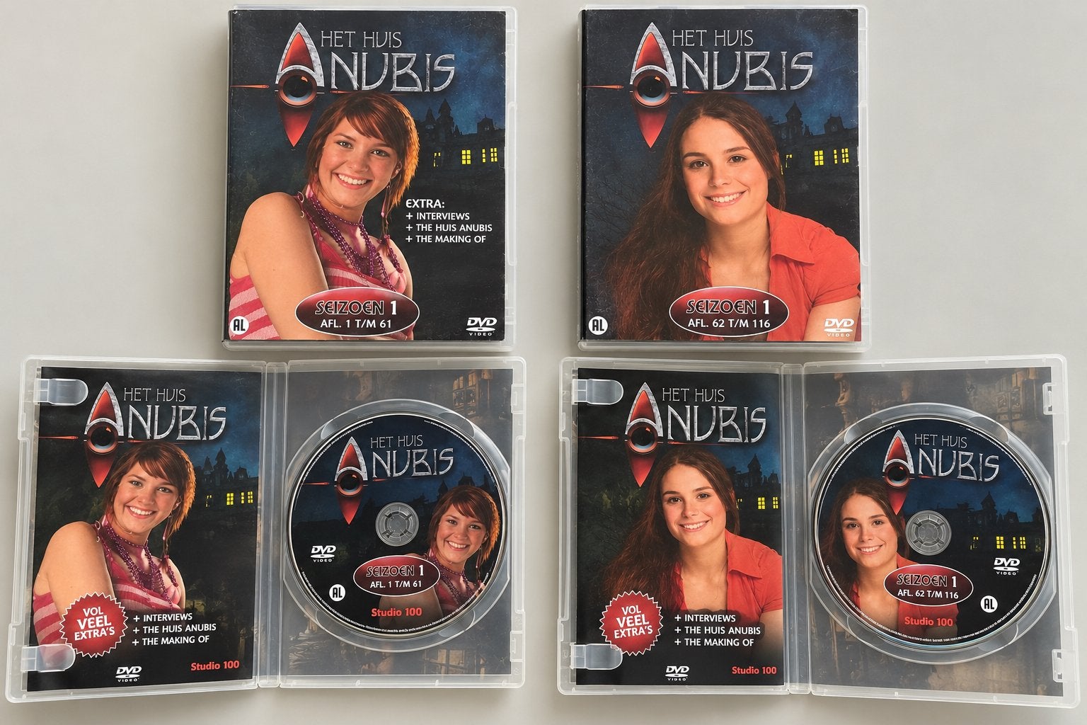 Het Huis Anubis Seizoen 1 DVD Box (Aflevering 1-116), Bonusmateriaal, Seizoen 1, Verzenden, Alle leeftijden