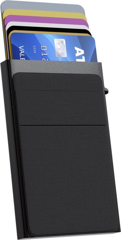 Pasjeshouder Uitschuifbaar voor creditcard of bankpas, Verzenden, Nieuw, Zwart
