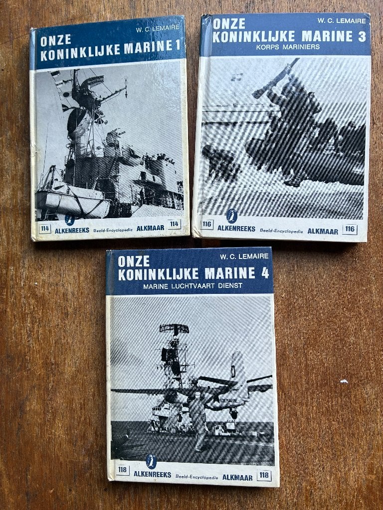 LOSSE VERKOOP Alken rks ; 3 boekjes Koninklijke Marine K.M., Boeken, Ophalen of Verzenden, 1945 tot heden, Zo goed als nieuw, Marine