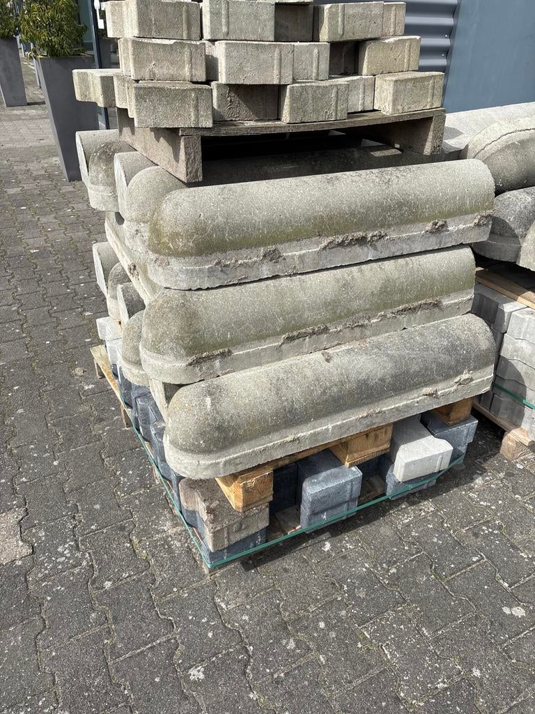 Bigge ruggen, beton 2 m, 11 sets, Ophalen, Gebruikt, Beton, Overige typen
