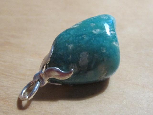 ha. aparte edelsteenhanger AMAZONIET (7), Overige voorstellingen, Verzenden, Nieuw, Steen of Mineraal