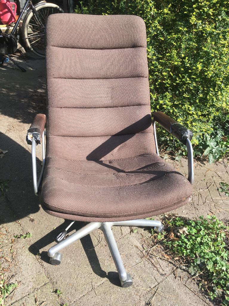 Bureaustoel Artifort vintage bruin, Ophalen, Gebruikt, Bruin, Bureaustoel