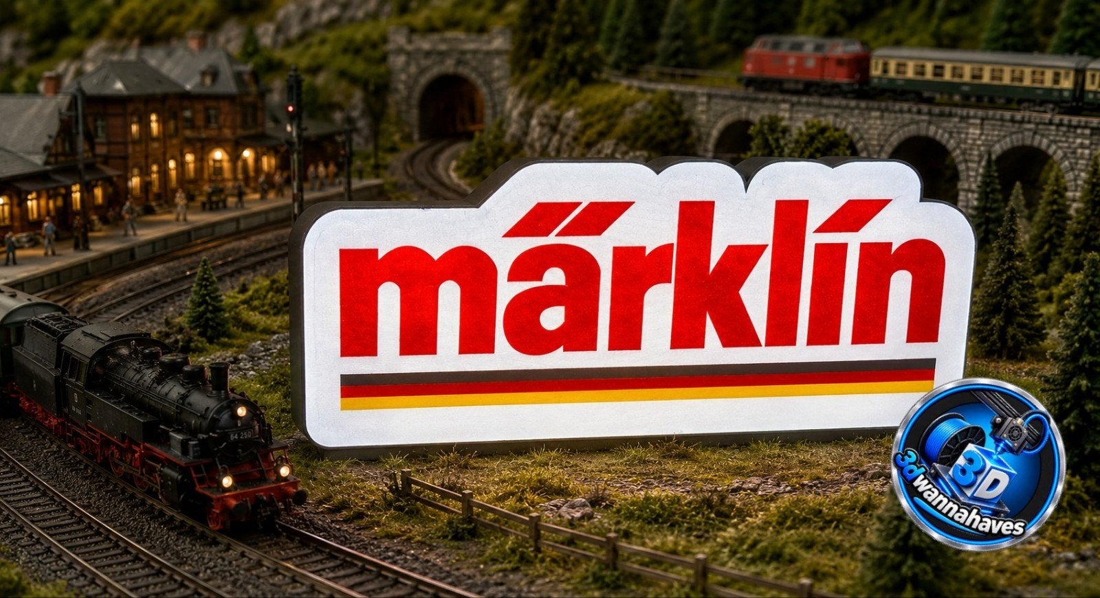 Märklin LED Lichtreclame - Perfect voor de Liefhebber, Ophalen of Verzenden, Nieuw, Gelijkstroom of Wisselstroom, Märklin