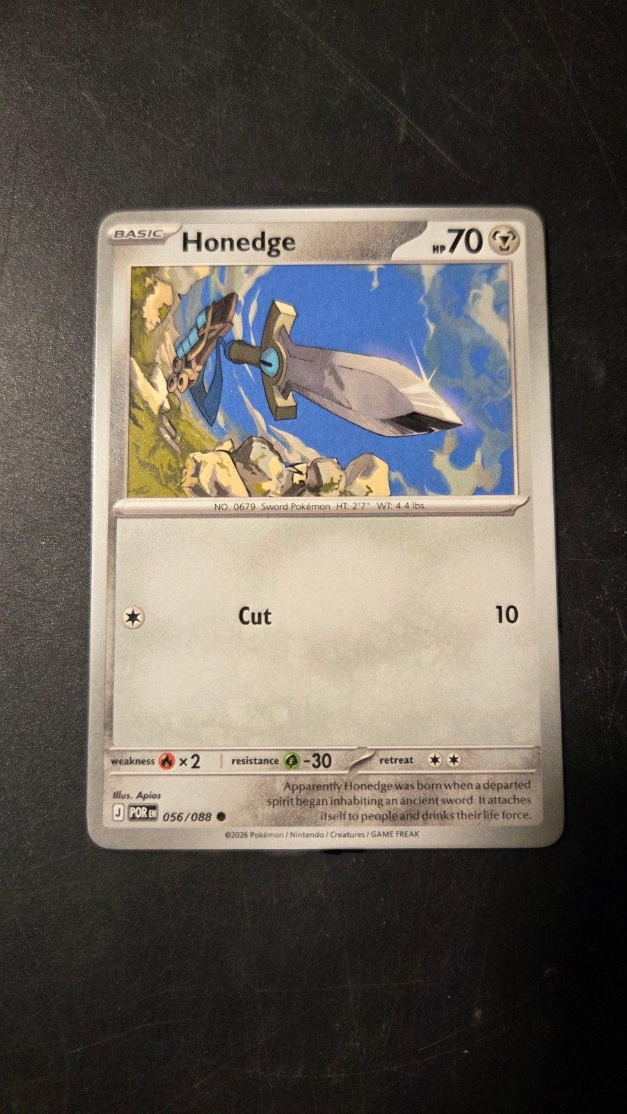 Honedge 056/088 - Perfect Order - Pokémon Kaart, Verzenden, Zo goed als nieuw, Losse kaart