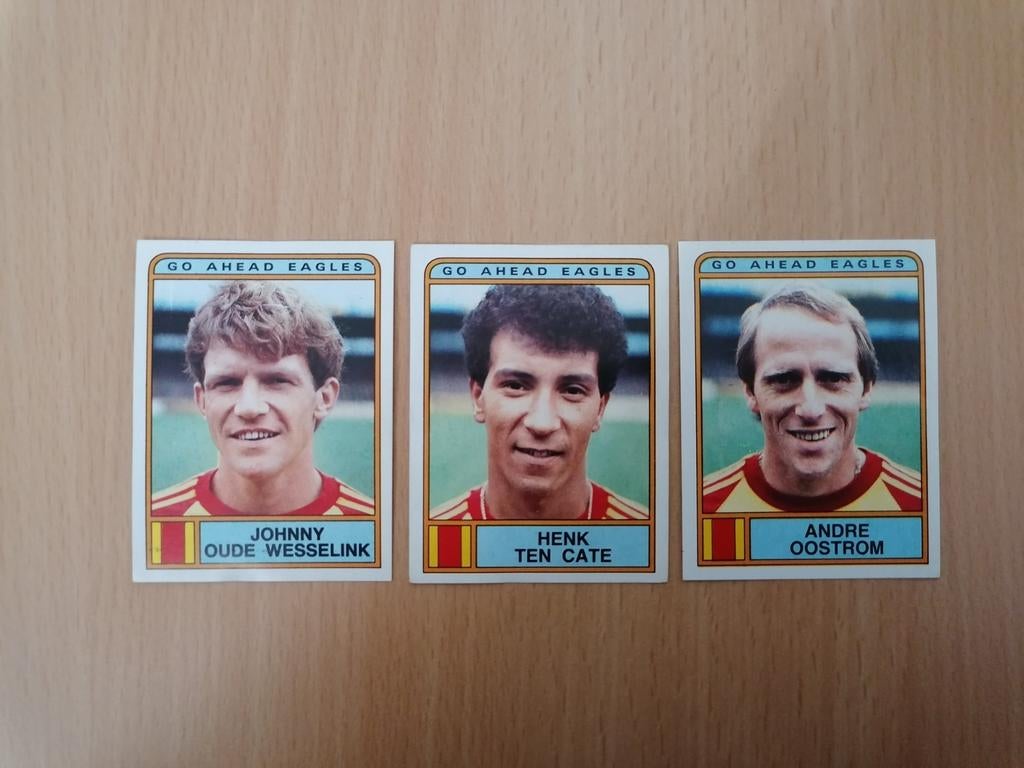 Panini Voetbal 84 Go Ahead Eagles 3x., Ophalen of Verzenden, Zo goed als nieuw, Plaatje