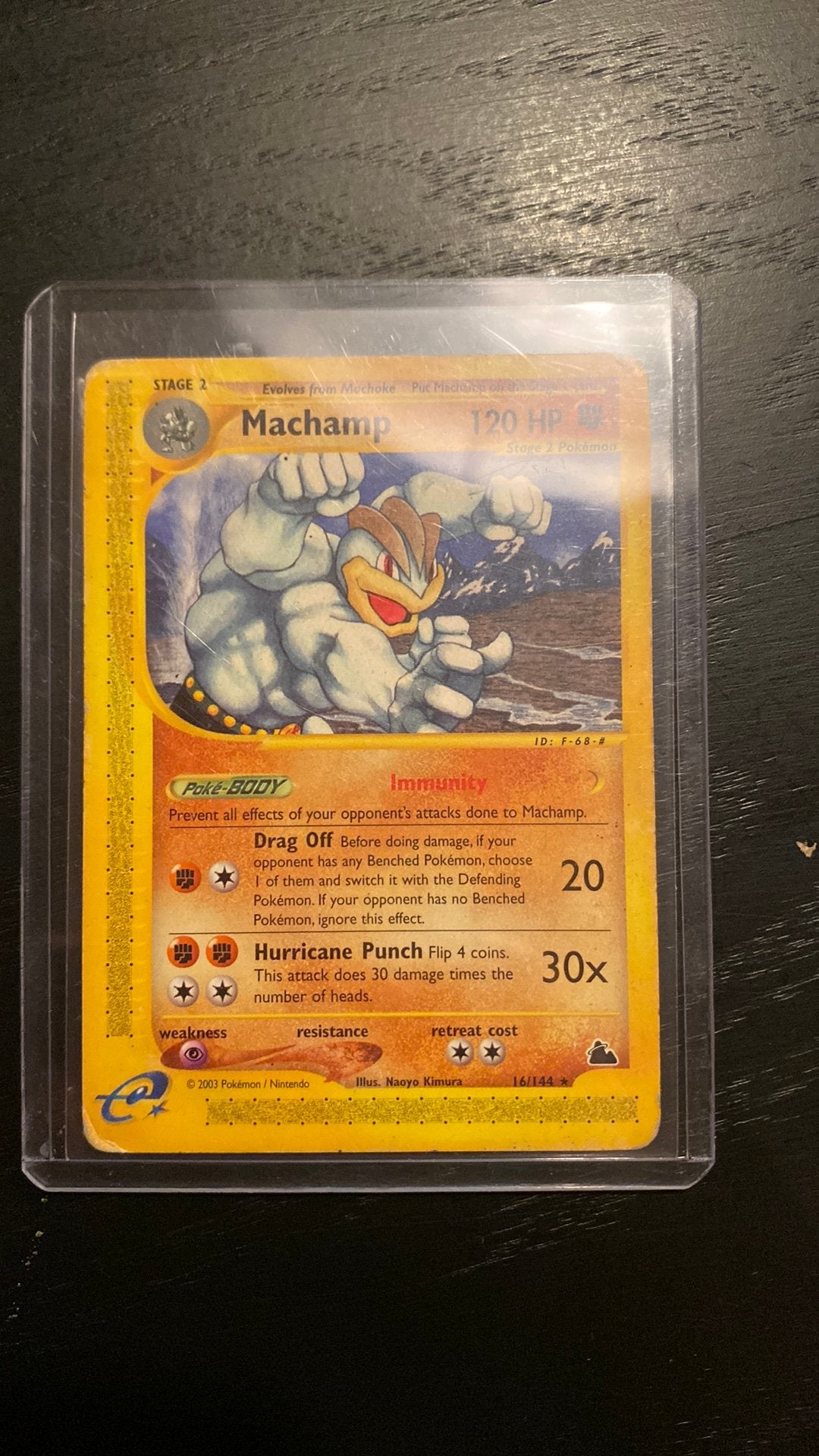 Machamp pokemon kaart 16/144, Verzenden, Zo goed als nieuw, Losse kaart