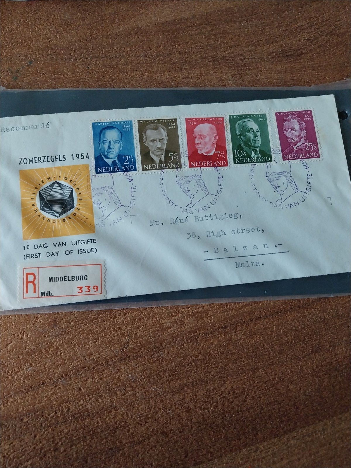 Nederlandse gelopen FDC E16 Zomer uit 1954  CW 130,00, Ophalen of Verzenden, Nederland