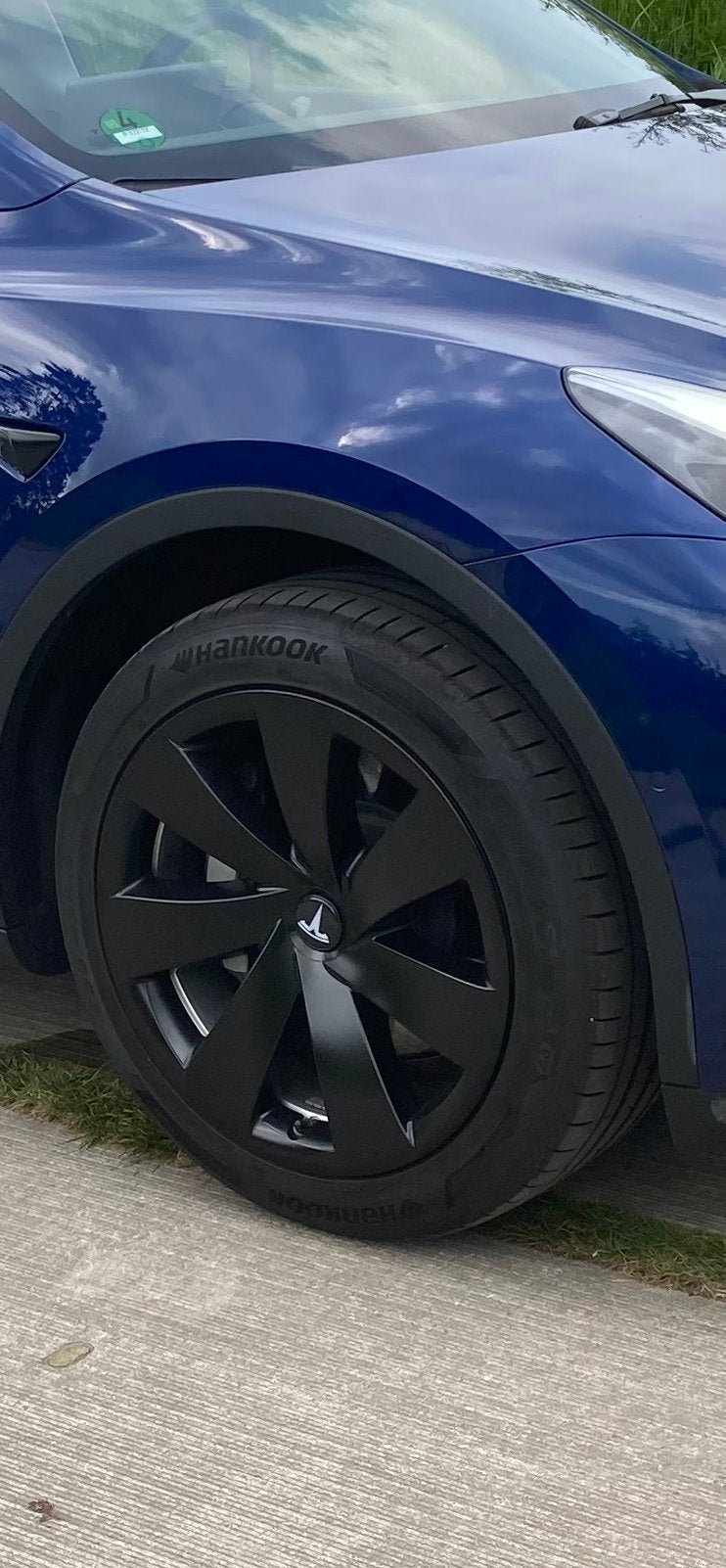 Tesla Model Y wheel covers (Rimetrix), Ophalen, Gebruikt