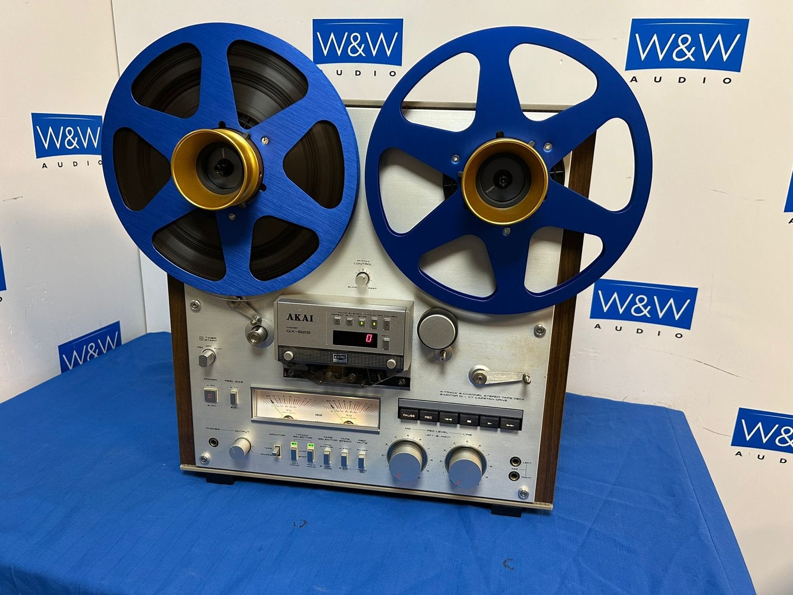 Akai GX-625 Bandrecorder met GX koppen en houten zijpanelen