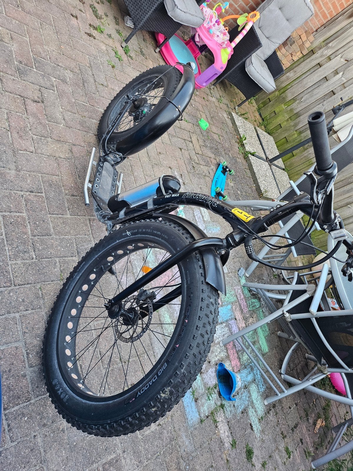 Kickbike Fat Max - Zwart, uitstekende staat, 60 km bereik, Ophalen of Verzenden, Zo goed als nieuw, Kickbike, Kickbike