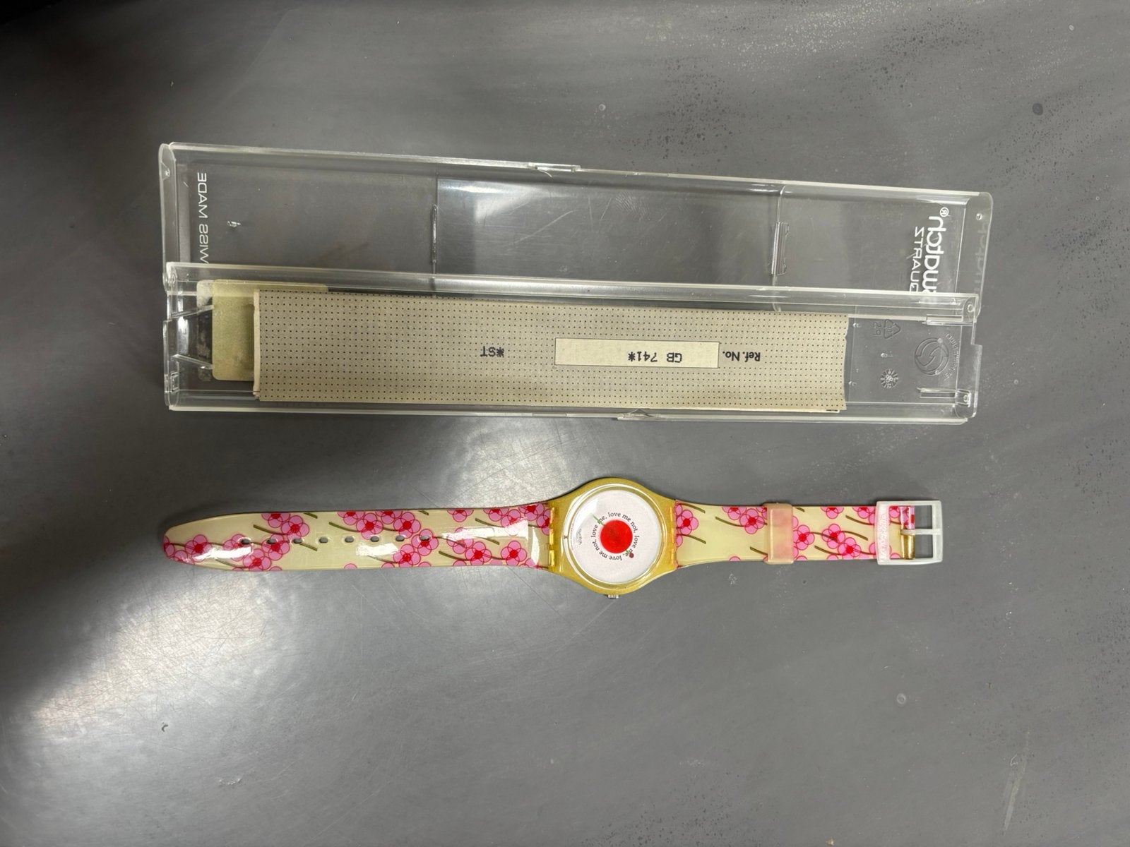 Nieuwe Swatch Papaveri horloge, Kunststof, Polshorloge, Swatch, Nieuw