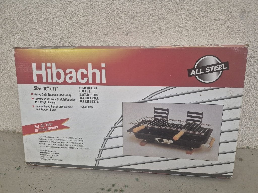 Hibachi All Steel Barbecue Grill – Nieuw in doos, Tuin en Terras, Houtskoolbarbecues, Ophalen, Nieuw, All steel