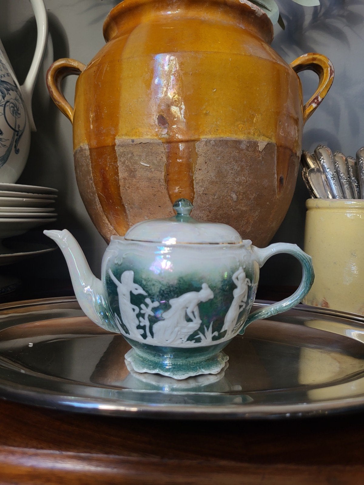 Vintage Theepot ~ Lusterware, Ophalen of Verzenden