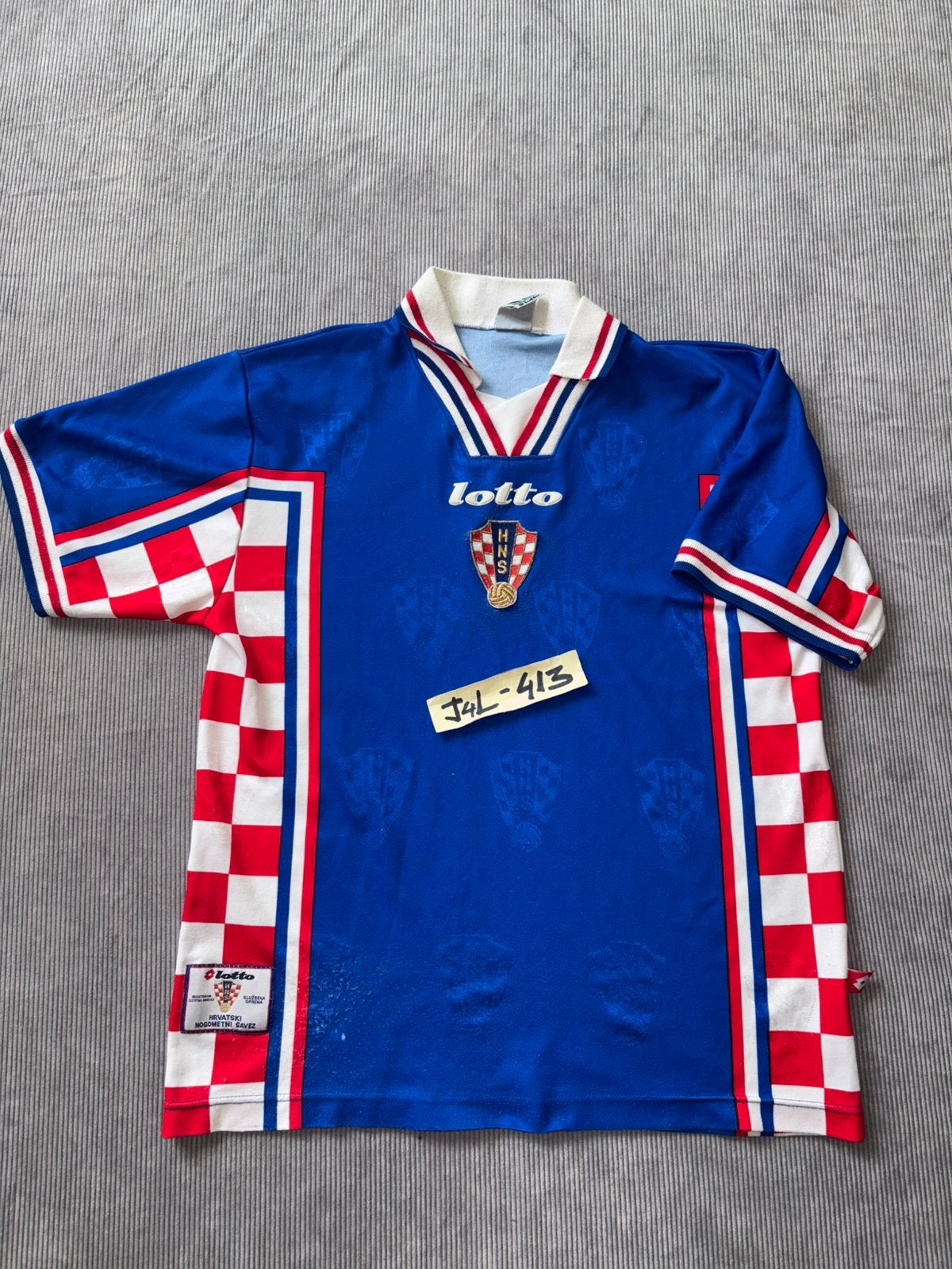 Kroatië shirt WK 1998, Lotto, origineel, suker, worldcup, Verzamelen, Verzenden, Zo goed als nieuw, Ajax, Shirt