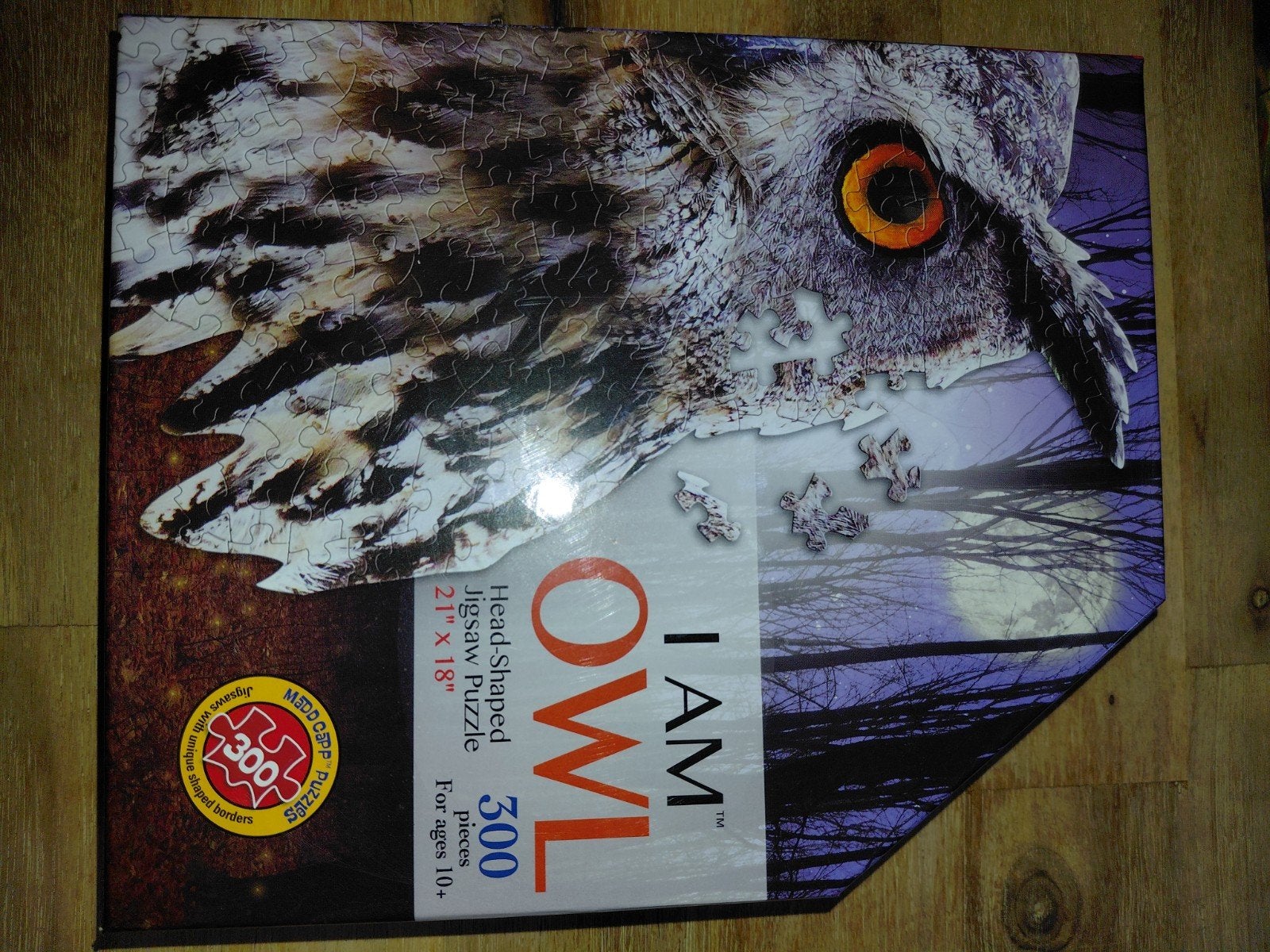 Uil legpuzzel 300 stukjes - I AM OWL, Ophalen of Verzenden, Minder dan 500 stukjes, Gebruikt, Legpuzzel