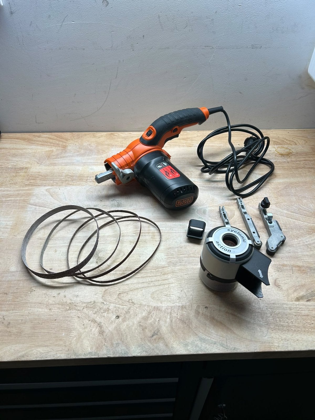 Black & Decker schuurmachine met accessoires en koffer, Ophalen of Verzenden, Gebruikt