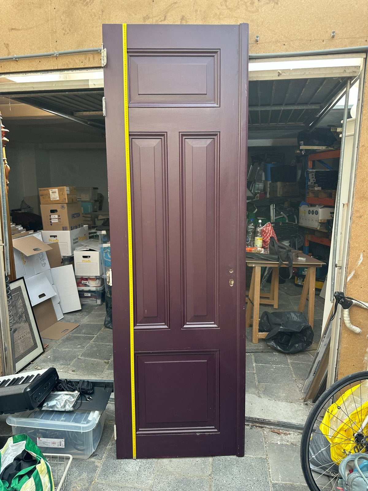 4 Authentieke Amsterdamse massief houten deuren, Ophalen, Gebruikt, Minder dan 80 cm, 215 cm of meer