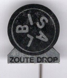 Bisal zoute drop blik speldje ( T_096 ), Verzamelen, Verzenden, Zo goed als nieuw, Merk, Speldje of Pin