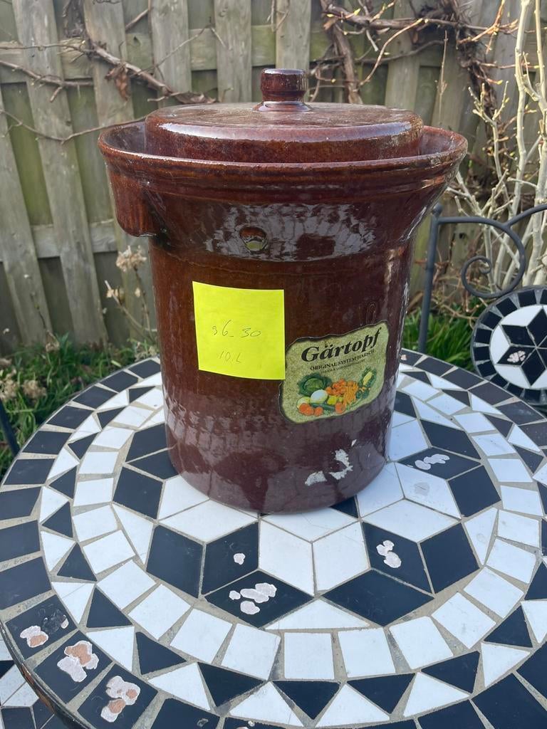 inmaak pot, Huis en Inrichting, Keuken | Potten en Pannen, Ophalen of Verzenden, Zo goed als nieuw, Overige materialen, Pot, Bus of Blik