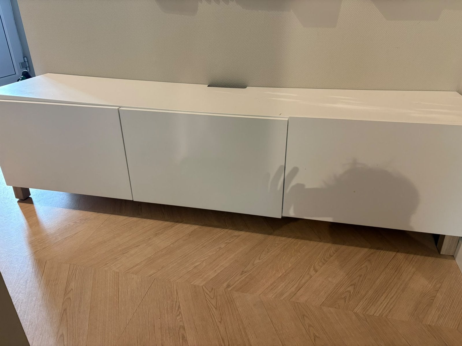 GRATIS - IKEA BESTA TV-meubel wit - 180x40 cm, Ophalen, Overige materialen, Gebruikt, 150 tot 200 cm
