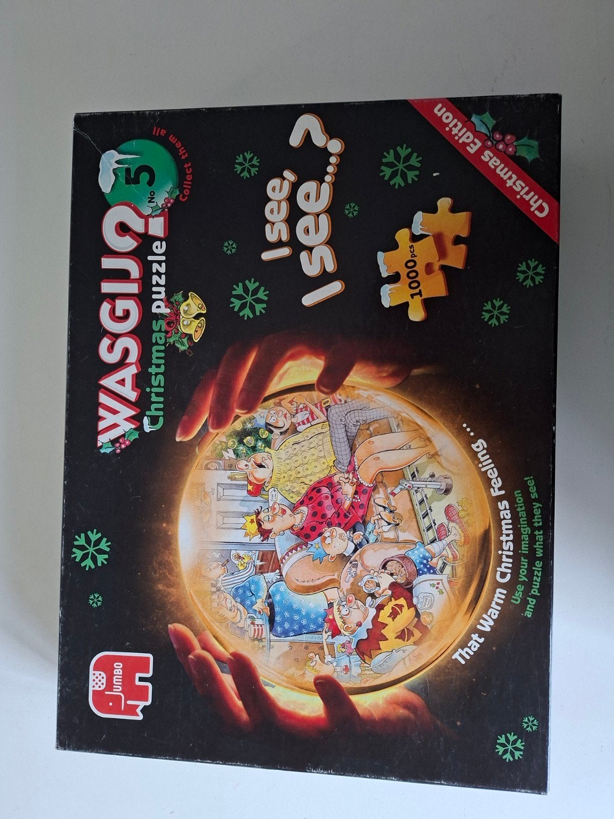 WASGIJ? Christmas Puzzle No. 5 - 1000 stukjes compleet, Ophalen of Verzenden, 500 t/m 1500 stukjes, Gebruikt, Legpuzzel
