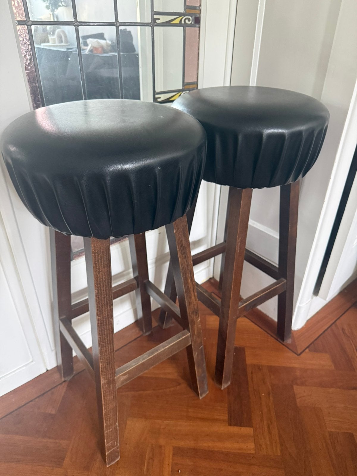 Barkrukken, Ophalen, Gebruikt, Hout, 90 cm of meer