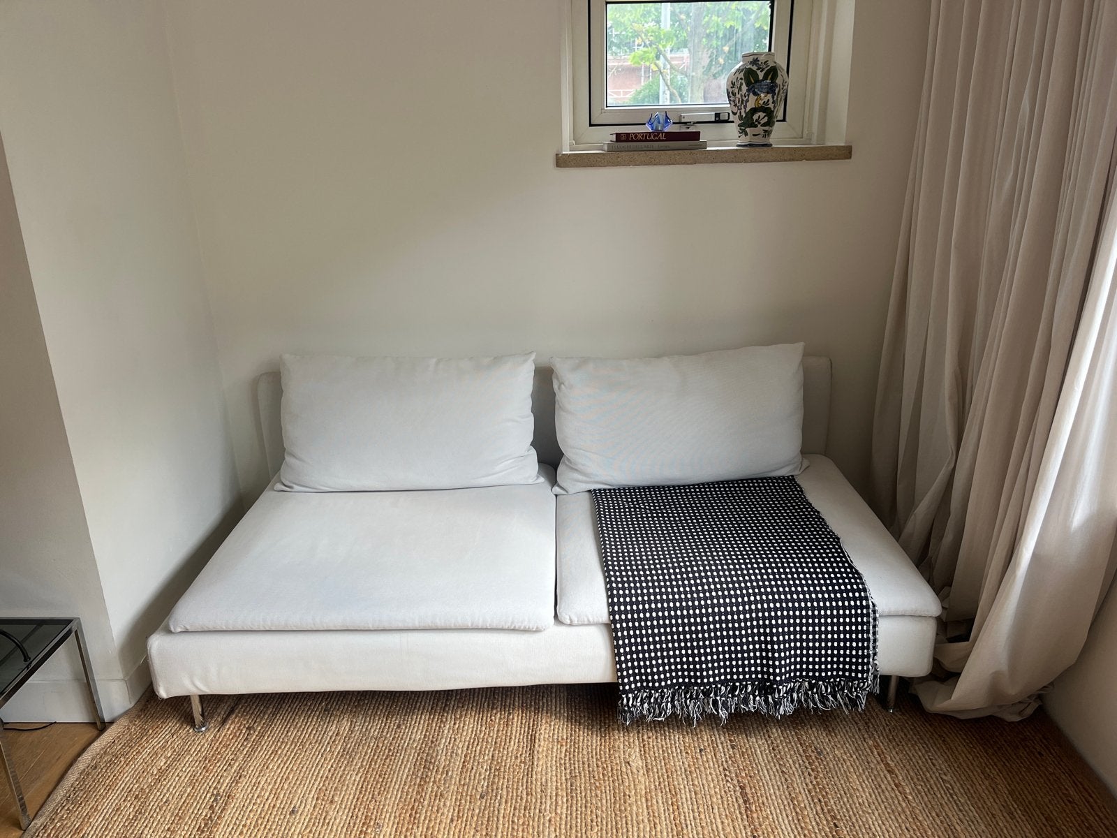 Witte SODERHAMN bank, Ophalen, Gebruikt, 150 tot 200 cm, Tweepersoons