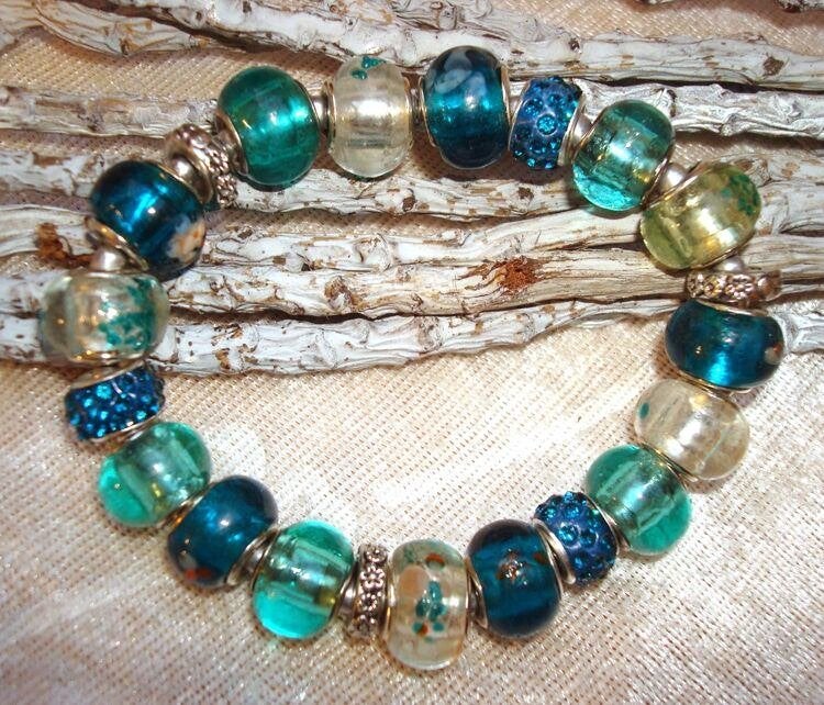 Armband met 21 bedels - maat naar wens - PSE214, Sieraden, Tassen en Uiterlijk, Armbanden, Info.adorabeads@gmail.com, Want 18 Hoogvliet