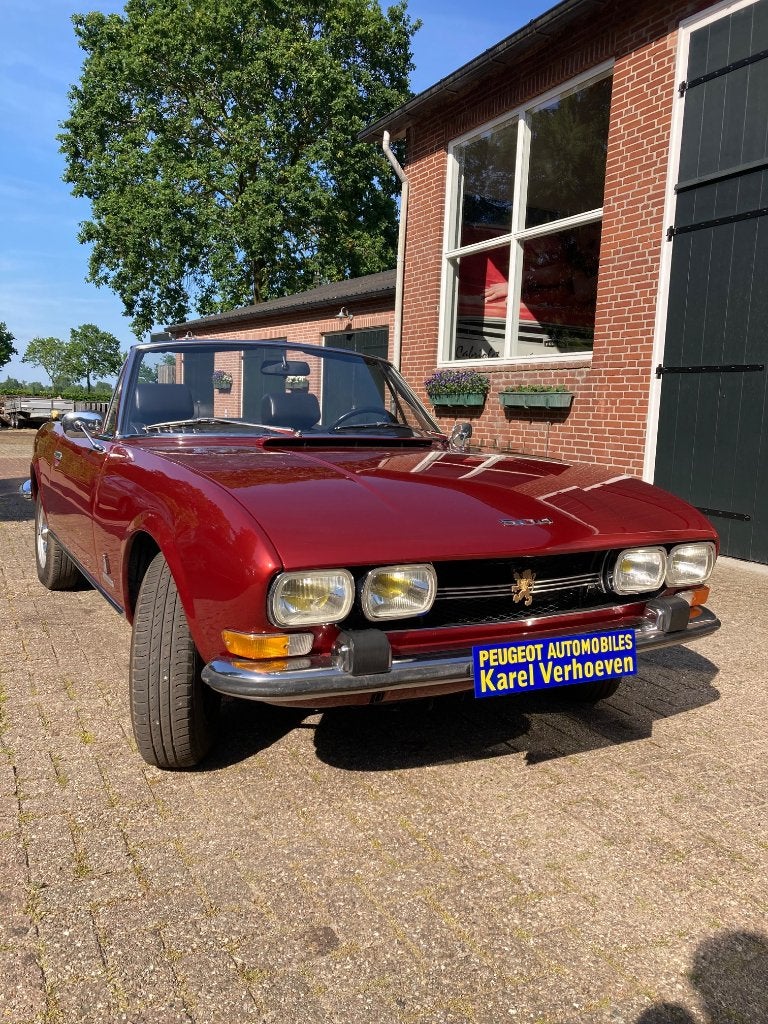 Peugeot 504 cabriolet automaat en STB 1972 zie omschrijving, Automaat, Achterwielaandrijving, Zwart, Cabriolet