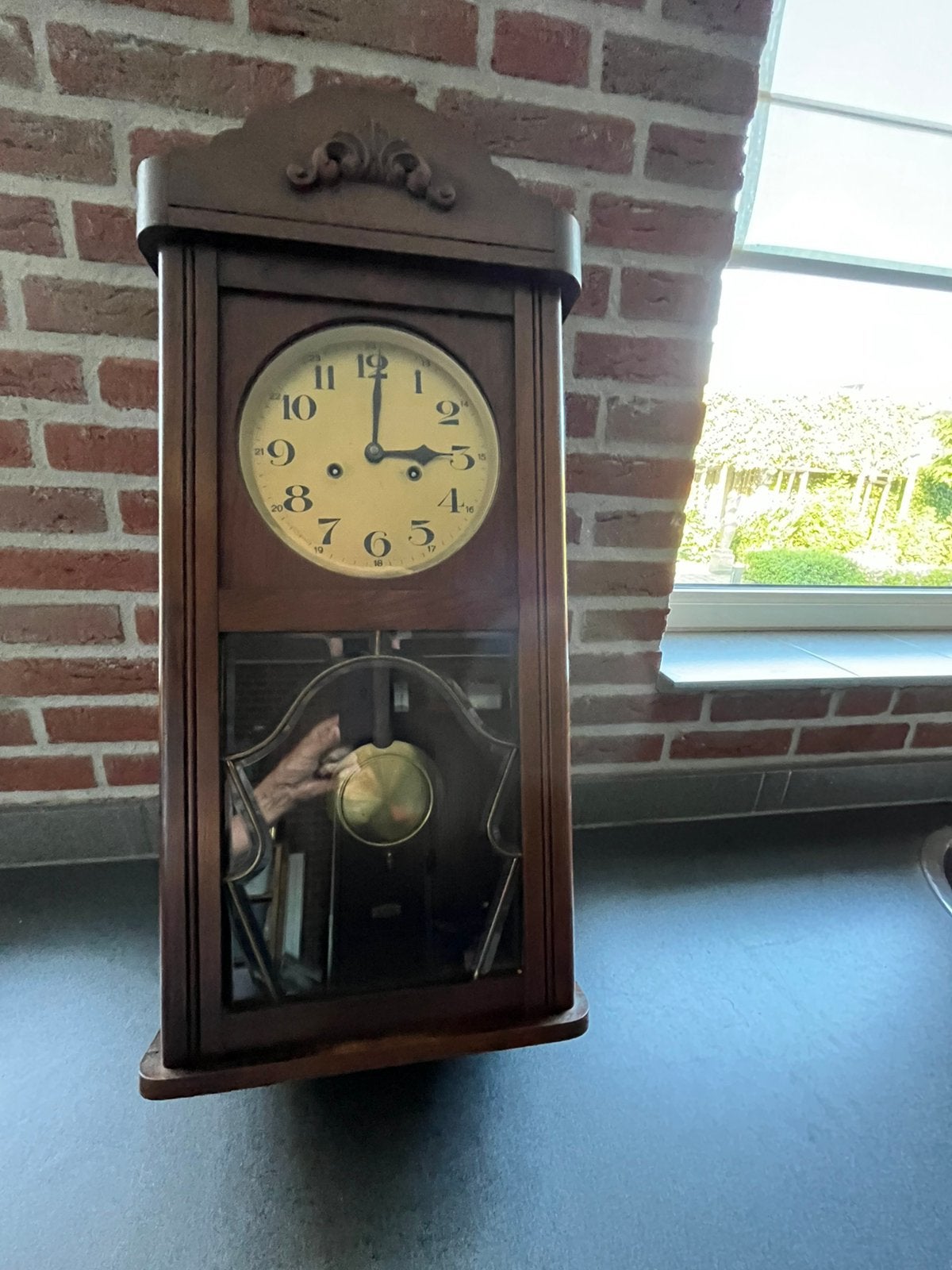 Vintage klok, Ophalen