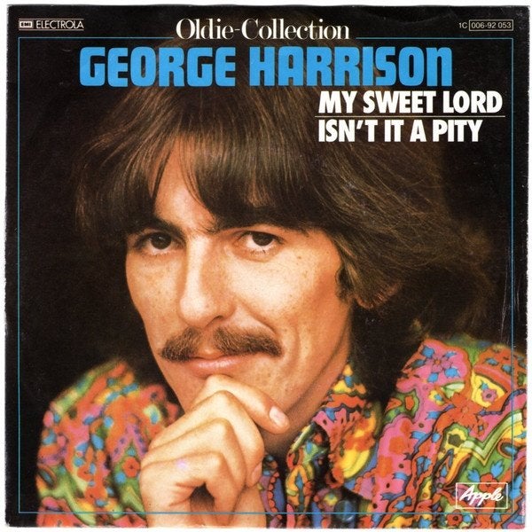 Vinyl 7'' George Harrison – My Sweet Lord / Isn't It A Pity, Fotohoes, 7 inch, Ophalen of Verzenden, Zo goed als nieuw